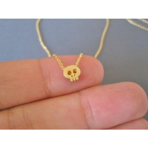 Tiny Sugar Skull Bracelet Cute Skeleton Bracelet Simple Animal Skull Face Head charm UFO Alien Jewelry Bracelets for women