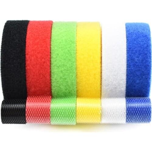 5 meter DIY reusable nylon cable tie management winder cable tie self-adhesive Velcro tape color cable tie