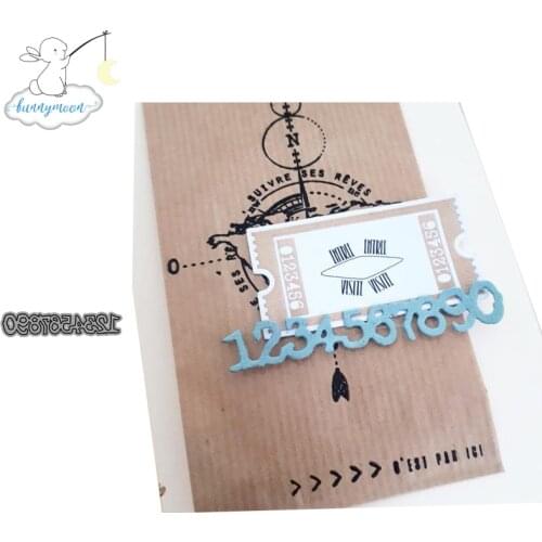 2019 New Arrival chiffres Stencil Metal Cutting Dies For Scrapbooking Practice Hands-on DIY Album Card Handmade Tools