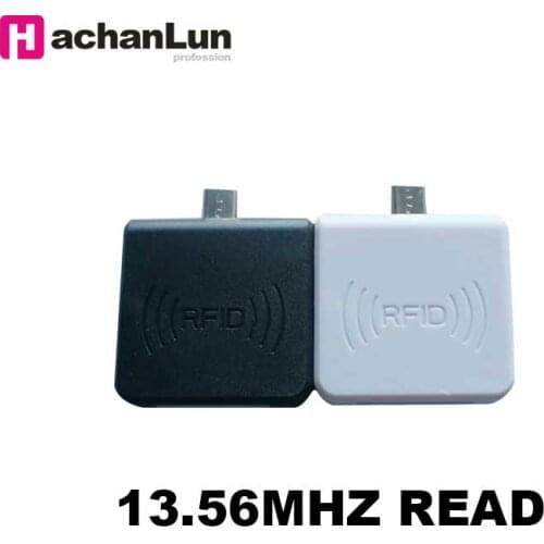 Supports Windows /Android RFID Smart Chip Card Reader OTG NFC 13.56MHZ Access Card Reader