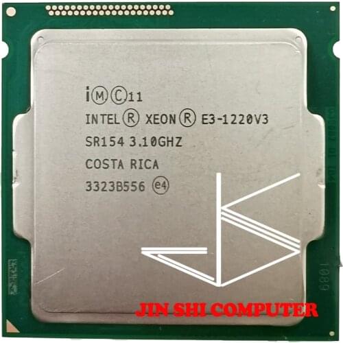 Used Intel Xeon E3 1220 V3 3.1GHz 8MB 4 Core SR154 LGA1150 CPU Processor E3-1220V3