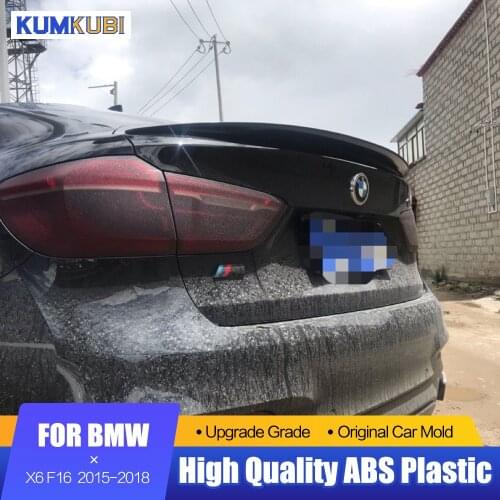 For BMW X6 F16 M-Performance style Spoiler 2015 2016 2017 2018 High Quality ABS Material Car Rear Wing Primer Color Rear Spoiler
