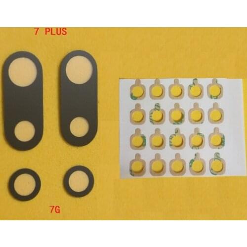 10pcs new real Rear Back Camera Glass Lens With sticker For iPhone 6G 6 plus 6P 6+ 6s 6SP 7G 7 7+ 7P 8G 8+ 8 Plus X Camera lens