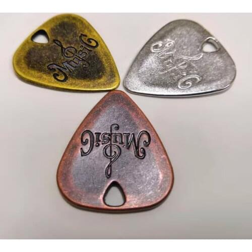 Ukulele Bass Guitar Solo Electric Guitar Stainless Steel Zinc Alloy Pick Gift Metal Shrapnel Guitar Picks