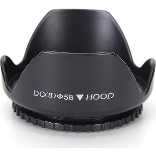 Wholesale 1pcs Universal 58mm Flower Lens Hood Screw Mount Camera Hood For Canon Camera Equipment