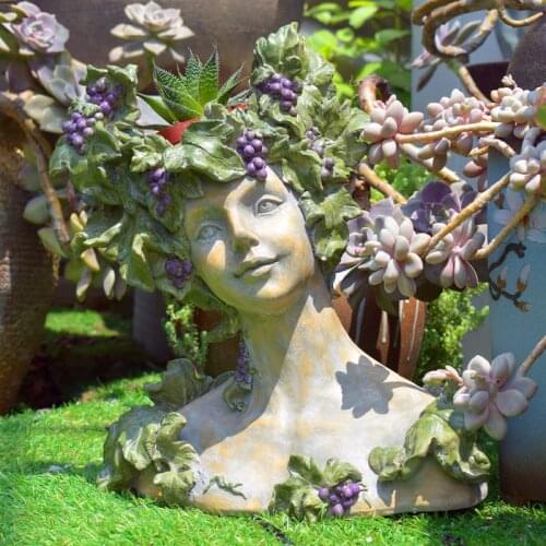 Home Decor Vintage Decoration Plant Stand figurine Succulent Art Flower Pot Decoration Garden Balcony ваза Macetero декор дом