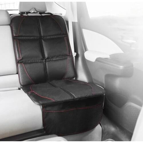 123*48cm Black Oxford Luxury PU Leather Car Seat Protector Auto Non-slip Mat Child Baby Kids Seat Protection Cover for Car Chair