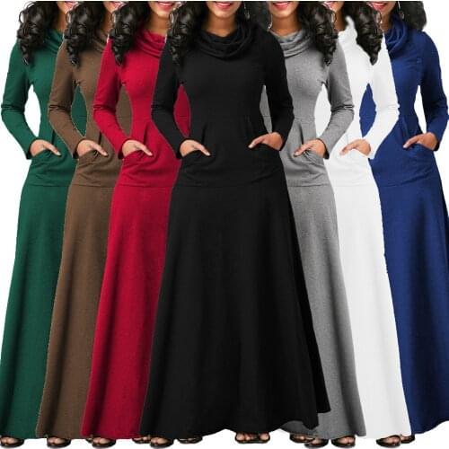 Long Dress Women Muslim Autumn Winter Sport Eid Abaya Kaftan Islamic Turkey Hoddies Abayas Pockets Robe Femme Vestidos Tracksuit