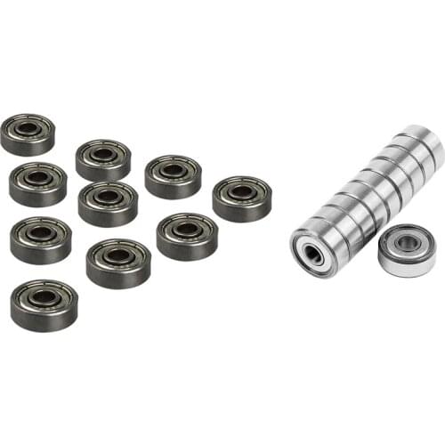 10Pcs 625ZZ Single Row Deep Groove Radial Ball Bearing 16Mm X 5Mm X 5Mm & 10Pcs Miniature Sealed Metal Shielded Metric Radial Ba