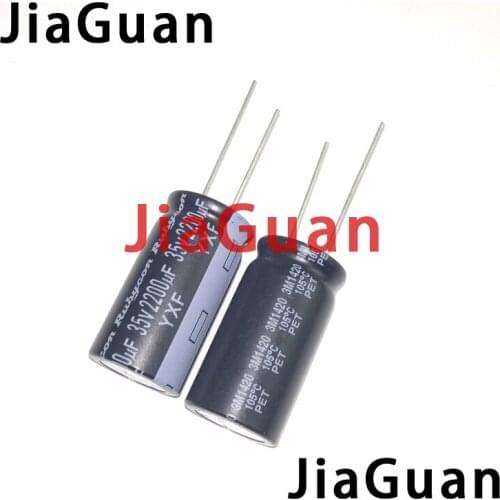 20PCS RUBYCON YXF 35V2200UF 16X31.5MM electrolytic capacitor 2200uf 35v yxf 2200uF/35V high frequency low resistance long life