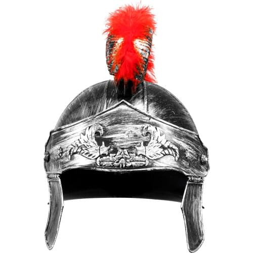 2021 Men Medieval Armour King Roman Plastic Helmet Red Crested Samurai Hat Spartan Warrior Headwear Cosplay Costume Accessories