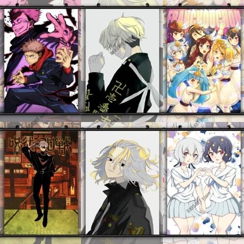 Anime Canvas Painting Wall Art Jujutsu Kaisen/Tokyo Revengers/Zombie Land Posters and Prints Pictures for Living Home Decoration