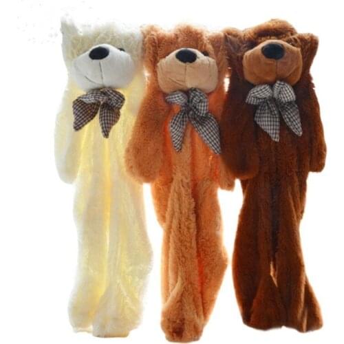 60CM To 200CM Cheap Giant Unstuffed Empty Teddy Bear Bearskin Coat Soft Big Skin Shell Semi-finished Plush Toys Soft Kid Doll