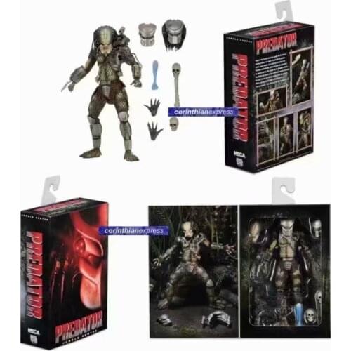 Predator Figure Jungle Hunter Alien vs Predator Gold Kenner Leader Clan Chief Xenomorph Action Figure Toys