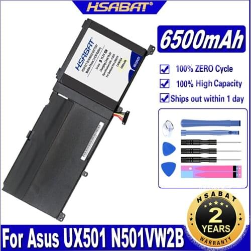 HSABAT C41N1524 6500mAh Laptop Battery for ASUS Zenbook Pro UX501V UX501VW N501VW G501VW Batteries