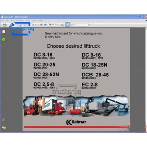 For Kalmar ForkLift parts and repair service manual for Kalmar Lift Trucks Diagnostic tool