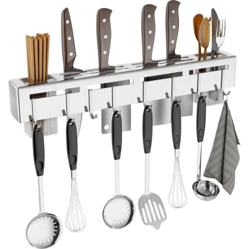 Stainless Steel kitchen rack, Kitchen Shelf, Cooking Utensil Tools Hook Rack, kitchen Holder & Storage free shipping 50cm-60cm