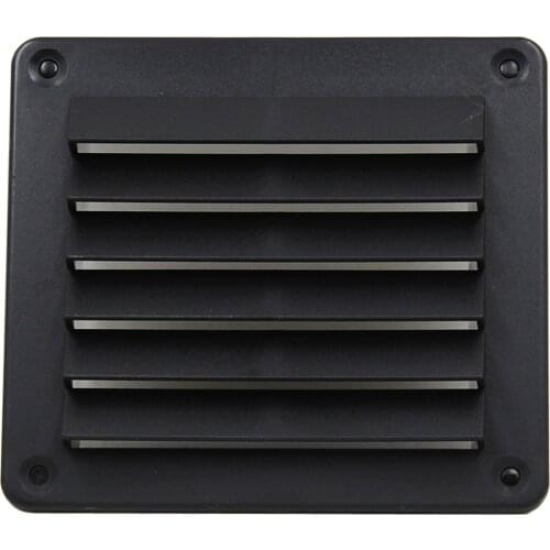 Square 5.5 x4.7" Boat Louver Air Vent Ventilation Cover for Marine RV Black