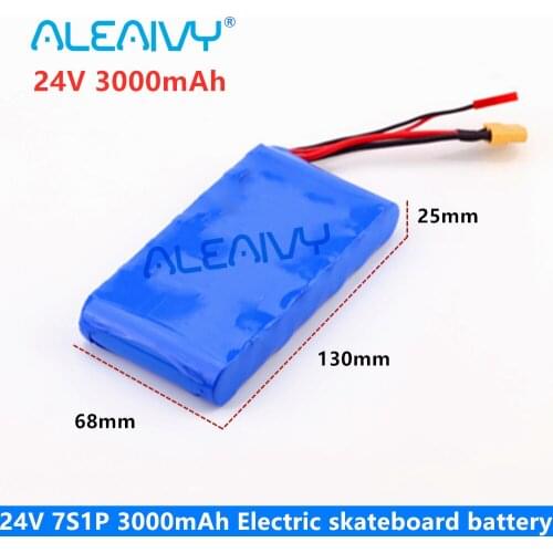 24V 3Ah 7S1P 25.2V 29.4V 3000mAh Lithium-ion battery pack For Small Electric Unicycles Scooters toys Bicycle Built-in BMS