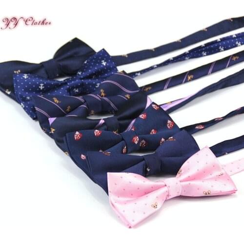 Hot sale Men Formal commercial Gentleman bow tie butterfly cravat bowtie male navy Animals marriage neck ties for men Gravatas