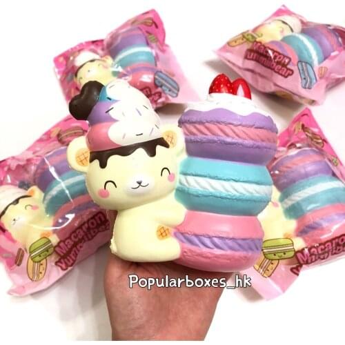 Creamiicandy yummiibear macaron squishy Slow Rising Gift Toy