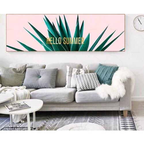 Nordic Fragrance Green Aloe Succulent Canvas Painting Decorative Modern Living Room Immature Bud Wall Art Poster Print Canvas