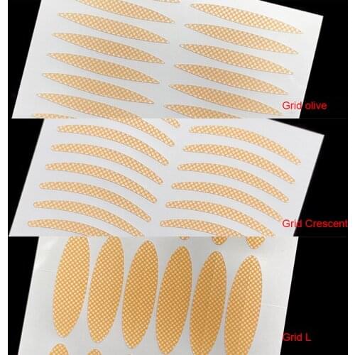 New 3PCS/set Double Eyelid Stickers Natural Skin Tone Lace Swollen Eye Bubbles Olive-Shaped Reflective Beginner Eyes Sticker