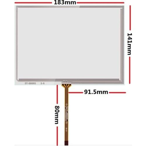 New 8 inch resistive touch screen 183*141 suitable for industrial control equipment AT080TN52/AMT9556