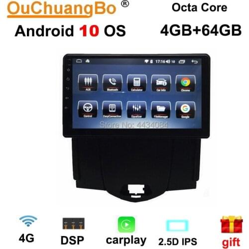 Ouchuangbo 2.5D IPS screen car gps head units for BYD F3 2009 support split screen 8 core DSP carplay 4+64 android 10 OS