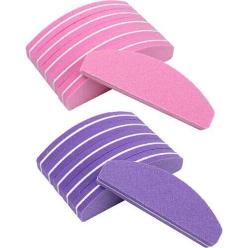 100Pcs/Lot Nail Polishing File Buffer Block Manicure Remover Sanding Sand Pink Purple Yellow Polish File Nail Accessoires Tools