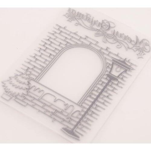 Plastic Embossing Folder Stencils Template Molds DIY Scrapbooking Paper Photo Album Card Decoration Merry Christmas Y1QB