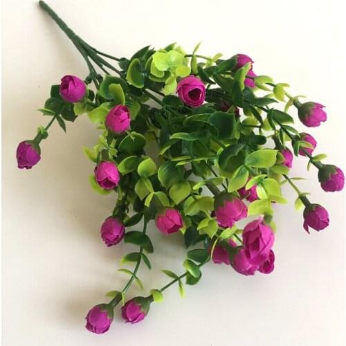 30 Head 34cm Bundle Simulation Green Plant Eucalyptus Plant Wall Flowers Restaurant Table Wedding Decorative For Home Plant