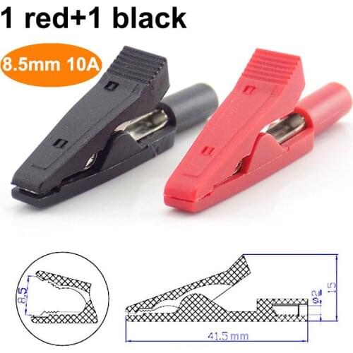 Banana plug 2mm Connector Cable Crocodile Insulated Alligator Clip Test Probes Adapter Multimeter Alligator Pen Female Test