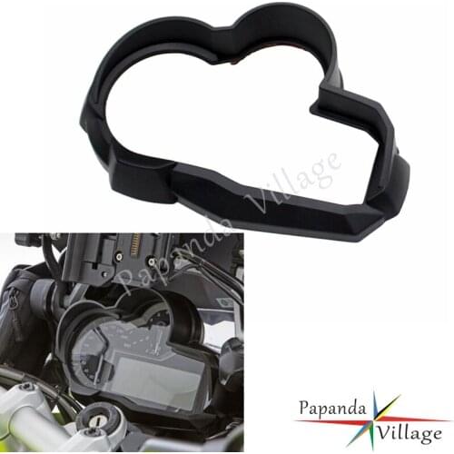 Black Plastic Motorcycle Instrument Surround Meter Gauges with Visor For BMW R1200 GS LC ADV 2013-2016 Tachometer Protector