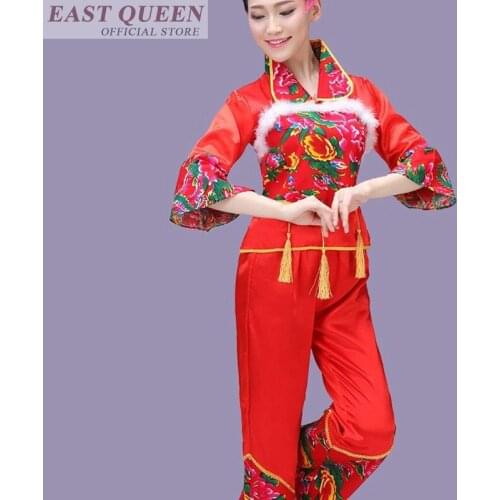 Traditional chinese clothing festival clothing chinese folk dance costume performance wear standard dance dresses FF097 A