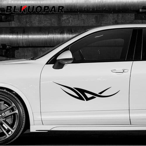 BLKUOPAR for Tribal Flame Car Stickers Occlusion Scratch Sunscreen Decals Waterproof Simple Car Accessories Trunk Decor