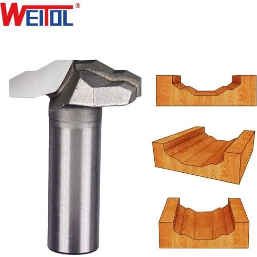 WeiTol 1/2 inch woodworking milling cutter carbide door cabinet router bits for solid wood