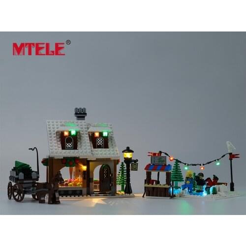 MTELE Brand LED Light Up Kit For Creator Winter Village Bakery Toys Compatible With 10216