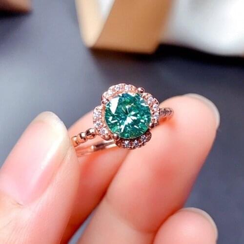 Vintage 925 Sterling Silver Emerald Gemstone RingsvWedding Engagement Diamonds Flower Rings Fine Jewelry For Women luxury Gift