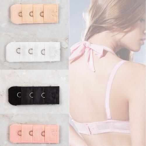 1Pc 3 Rows 1 Hook Bra Extenders Strap Extension Band Hook Clip Expander Adjustable Buckle Intimates Bra Accessories