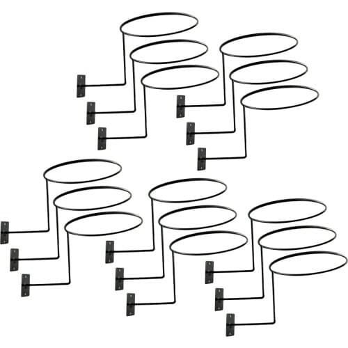 15x Wall Mount Metal Helmet Holder Rack Hanger Hook for Hat Baseball Cap