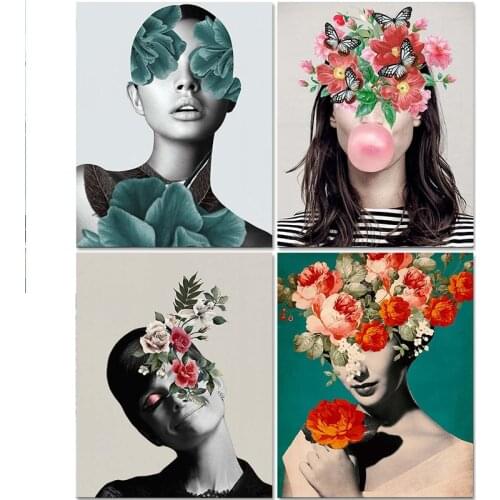 Gatyztory 60×75cmFrame Flower Woman Diy Painting By Numbers Figure Canvas Colouring Handpainted Kits Gift Wall Decor