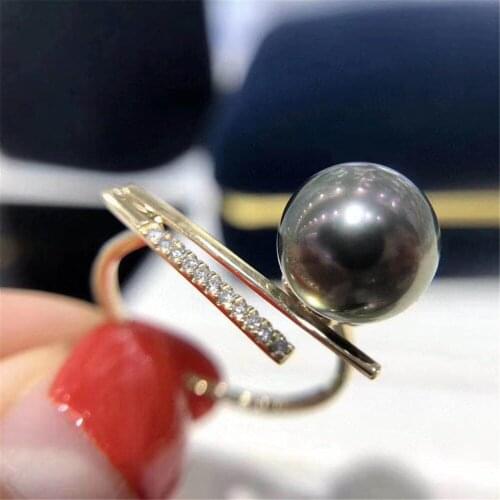 Classic Rings Resizable Design Rings Base 925 Silver Pearl Rings Settings Women DIY Pearl Rings Accessory No Pearl