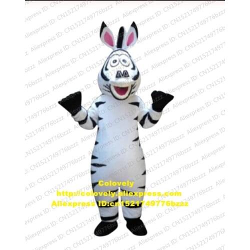 Madagascar Zebra Marty Mascot Costume Adult Cartoon Character Outfit Suit Floor Show Cartoon Performance CX042 Free Shiping