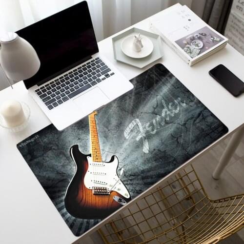 Guitar Instrument Mouse Pad Gamer Play Mats Large Gaming Accessories PC Computer Locking Edge Mouse Mat Keyboard CSGO DOTA Table