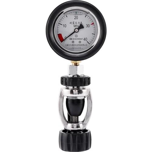 Pressure Gauge for Inflation Single Gauge Residual Pressure for Scuba Diving Aluminum Alloy Cylinder Oxygen Tank Gauge