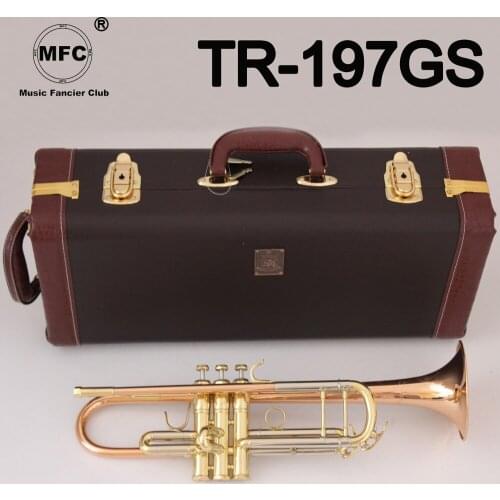 MFC Bb Trumpet TR-197GS Phosphorus Copper Music Instruments Profesional Trumpets Student Included Case Mouthpiece Accessories