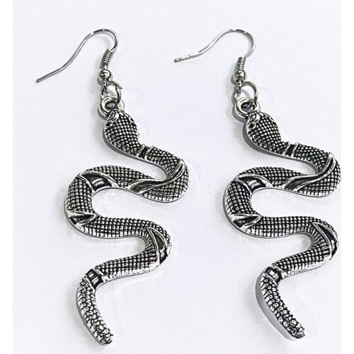Fashion Cobra King Snake Charm Drop Earring Dangle Earrings Women Stainless Steel Jewelry For Memorial Gift
