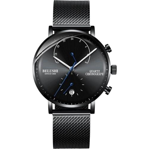 Mens Watch Top Quality Sport Watch Man Outdoor Military Waterproof Quartz Wristwatch Date Clock Male Watch Luminous Black Watch