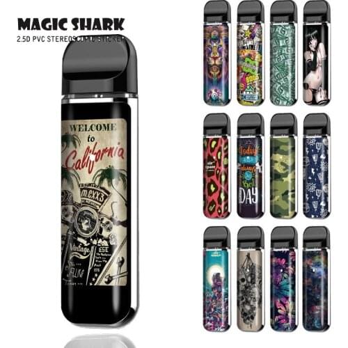 Flag Dragon Lion Car Leopard Stereo Sticker Wrap Film Case Cover Tape for Smok Novo 2 Novo2 2th